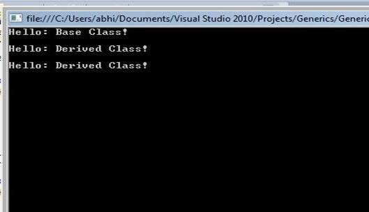 Ouput of Override Keyword